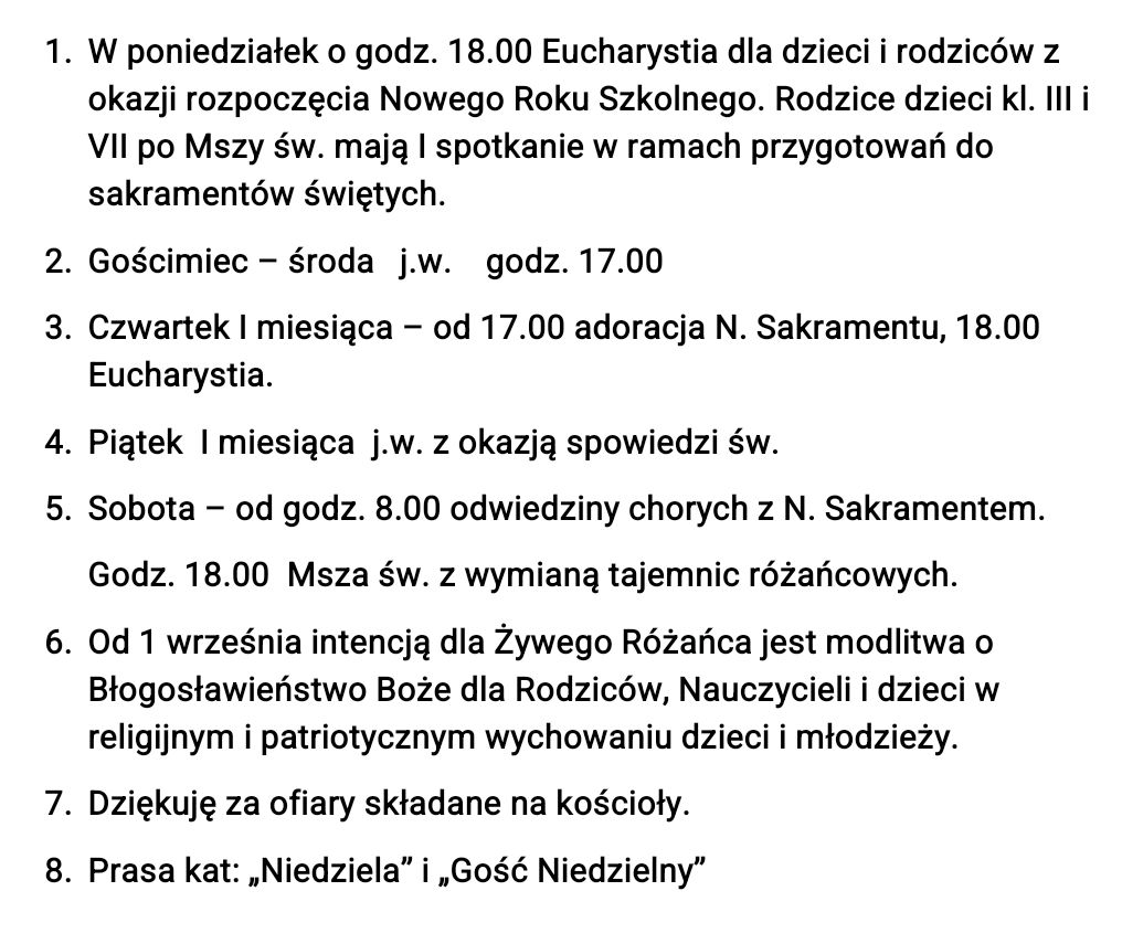 Ogloszenia 31 08 2025 r.